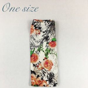 One Size Floral Buttery Soft Leggings